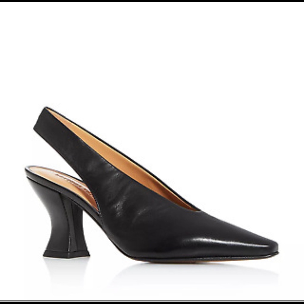 Bottega Veneta Almond toe sling backs